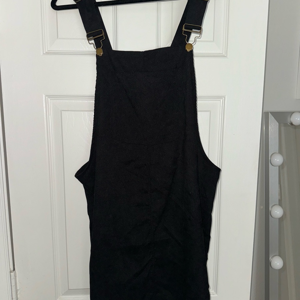 Chic Black Overall Dress